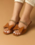 Bellora Tan Low Heels for Women – Essence by Rubina